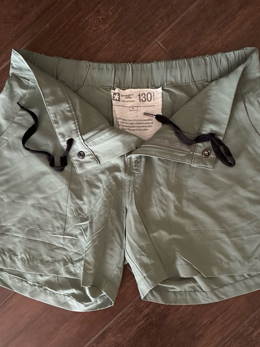 NWOTMen's Athletic Drawstring Shorts in Light khaki green. - Performance Stretch